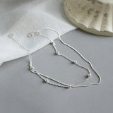Silver 925 Anklets for Women with Top Ball Girl Bracelet on Leg