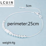 Lady Silver Anklet with Top Ball - Party Birthday Gift