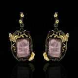 Bohemian Style Crystal Butterfly Earrings