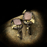 Bohemian Style Crystal Butterfly Earrings