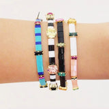 Lady High Bracelet Colourful Plexiglass Bangles Stackable Women Armband