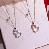 Sexy Gourd Shape Necklace Zircon 925 Silver Wedding Pendant