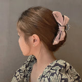 Cartoon Ponytail Clip Cat Scratch Clip Fabric Hair Accessories for Women