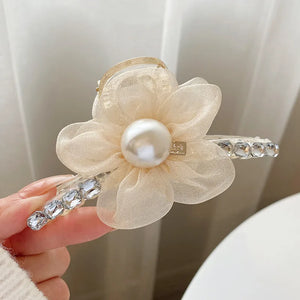 Large Shark Grab Clip Retro Leather Hairpin For Women