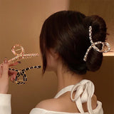 Large Shark Grab Clip Retro Leather Hairpin For Women