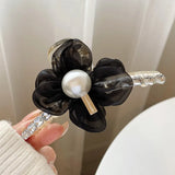 Large Shark Grab Clip Retro Leather Hairpin For Women