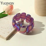 Colorful Acrylic Beads Cuff Bracelet for Women