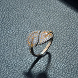 Micro Pave CZ Wedding Rings Engagement Ring for Women
