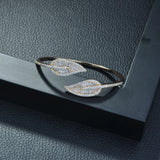 Adjustable Open Bangle Women Micro CZ Pave Bangle B-146