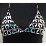 Sexy Bra Body Necklace Chain Rhinestone Statement Necklace & Pendant