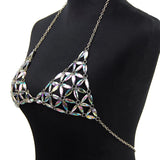 Sexy Bra Body Necklace Chain Rhinestone Statement Necklace & Pendant