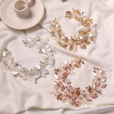 Leaf Bridal Hairband Rose Hair Jewelry Headband