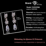 Leaf Zircon Clips Earrings Silver Crystal Wedding Ear Cuff Jewelry