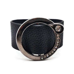 Bohemian Leather Bracelet For Women Geometric Charm Wide Wrap Jewelry Gift