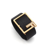 Bohemian Leather Bracelet For Women Geometric Charm Wide Wrap Jewelry Gift