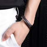 High-End Leather Braided Bracelets for Men and Women