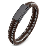 High-End Leather Braided Bracelets for Men and Women