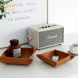 Leather Folding Storage Tray Portable Jewelry Display Tray