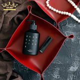 Leather Folding Storage Tray Portable Jewelry Display Tray