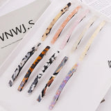 Leopard Acetate Geometric Hair Clips Vintage Hairpins Long Barrettes All Match