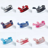JADORE Braided Bracelet for Men Women Embroidery Lace Up Tassel Wrap