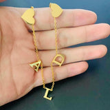 14K Letter Necklace Name Necklace Multiple Letters Necklace Gift
