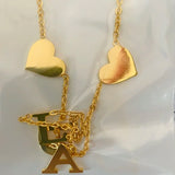 14K Letter Necklace Name Necklace Multiple Letters Necklace Gift