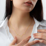 Custom Letter Pendant Necklace 925 Silver Women Jewelry