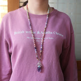 Life Tree Pendant Amethyst Necklace Boho Jewelry