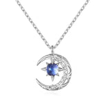 Stars Moon Charm Necklace Clavicle Rhinestone Chain Jewelry