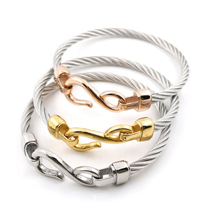 Steel Two-color Bracelet Hooks Jewelry Infinity Love Charm Bracelets