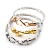 Steel Two-color Bracelet Hooks Jewelry Infinity Love Charm Bracelets