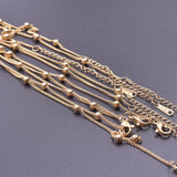 Stainless Steel Chain Necklace Beads Jewelry Choker