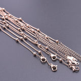 Stainless Steel Chain Necklace Beads Jewelry Choker