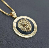 Lion Head Domineering Necklace Hip Hop Street Pendant Jewelry