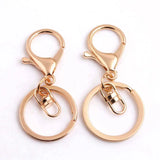 50pcs Shinny Lobster Clasp Key Chain 68*30mm for Jewelry Making Findings