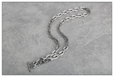 Square OT Buckle Stainless Steel Necklace