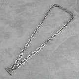 Square OT Buckle Stainless Steel Necklace