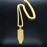 Stainless Steel Jesus Bullet Necklace for Men N1164S02