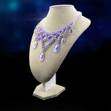 Fashionable Resin Necklace Pendant on Woven Rope Chain