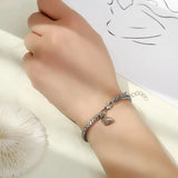 Love Couple Bracelet 3 4 MM Cuban Chain Metal Bracelet Couple Jewelry Gift