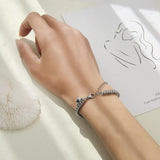 Love Couple Bracelet 3 4 MM Cuban Chain Metal Bracelet Couple Jewelry Gift