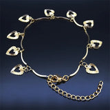 Love Heart Anklet Stainless Steel Summer Beach Charm Anklets Bracelet