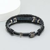 Love Heart Charm Bracelet Cuff Wrap Leather Wristbands Braided Bangle