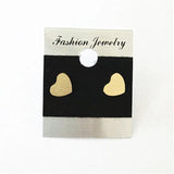 Love Heart Earrings Stainless Steel Piercing Ear Studs Women Jewelry