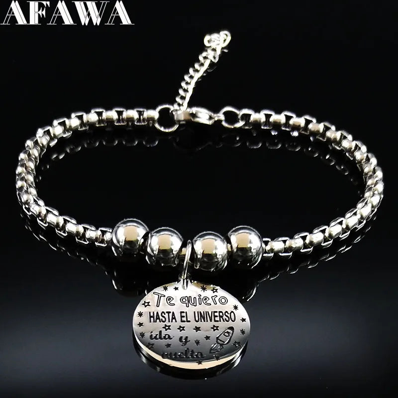 Stainless Steel Bracelet for Women Silver Chain Jewelry