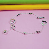 Coco Cat 925 Sterling Silver Anklets For Women