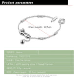 Coco Cat 925 Sterling Silver Anklets For Women