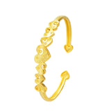 Lover Heat Open Bracelet with Plated Pendant