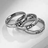Lover Jewelry Couples Ring Faith Hope Love Wedding Rings